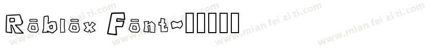 Roblox Font字体转换